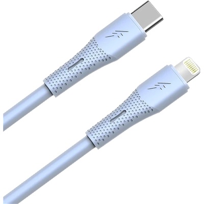 AVAX CB3311 27W USB-C - Lightning кабел за бързо зареждане, силиконов, 1, 5 м, светлосин AVAX_CB3311 (AVAX_CB3311)