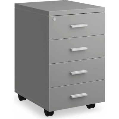 Rauman SimpleOffice 40 x 48 cm 4 zásuvky šedá – Sleviste.cz