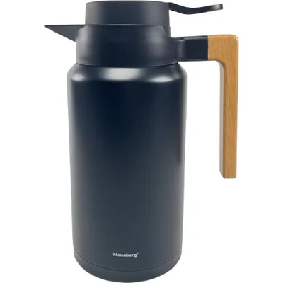 Kaffia Термос Kaffia 2 л с дървена дръжка - ЧЕРЕН