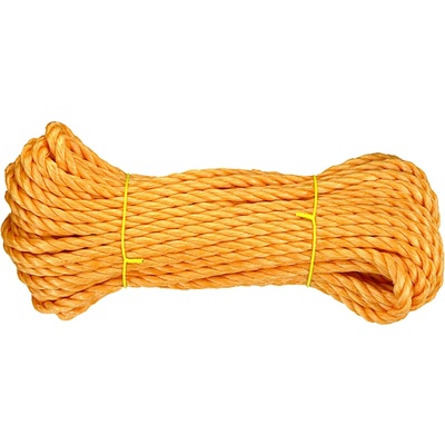 CONNEX PP Lano stáčané viacúčelové 3-pramenné, 8 mm × 20 m, oranžové DY2701301