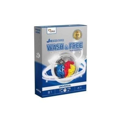 WashandFree Wash & Free Univerzálny prací prášok 400 g 7 PD