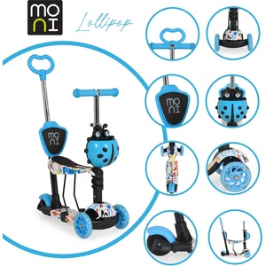 Moni Тротинетка Lollipop син - megatools Тротинетка, скутер