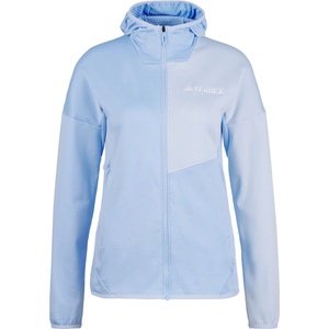 adidas Terrex Дамско поларено яке Adidas terrex Women's Xploric Light Fleece Hooded Jacket Fleece jacket - Glow Blue (105-6001-0414)