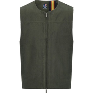 K-Way Мъжки синтетичен елек K-Way Barry Corduroy Synthetic vest - Green Blackish / Tartan Combo - размер XL (032-1656-0114)