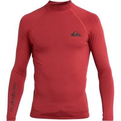 Quiksilver Мъжка плажна тениска от ликра Quiksilver Everyday UPF 50 L/S Lycra - Burnt Russet (050-1598-0712)