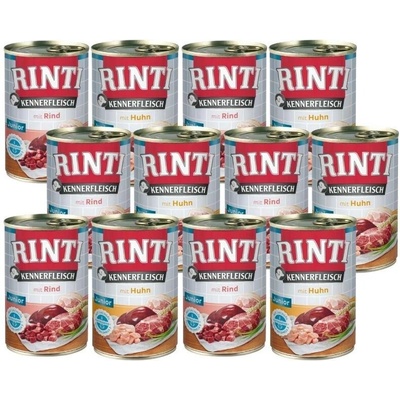 Rinti Kennerfleisch Junior Mix příchutí 12 x 400 g