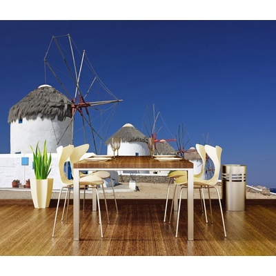 Dimex XL-175 vliesová fototapeta na zeď Windmills in greece rozměry 330 x 220 cm