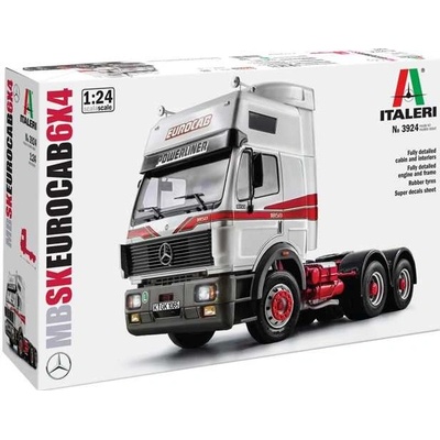 Italeri Model Kit MERCEDES BENZ SK EUROCAB 6x4 Truck 3924 1:24