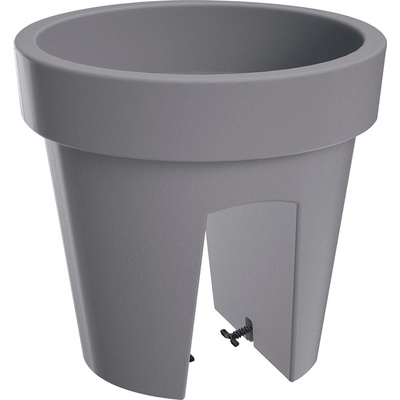 Prosperplast DLOFR250-405U Kvetináč na zábradlie LOFLY RAILING 24,5 cm šedý kameň