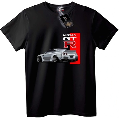 NOONEBRAND Тениска Nissan GT-R - 5XL, White