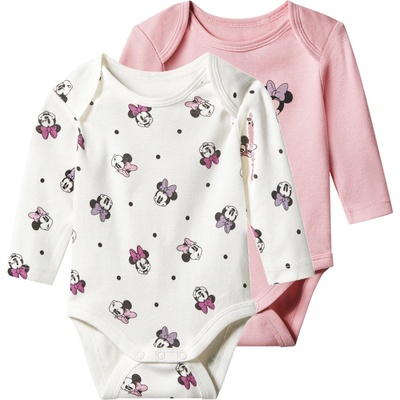 Dívčí body s BIO bavlnou 2kusy Minnie bílá růžová – Zboží Dáma
