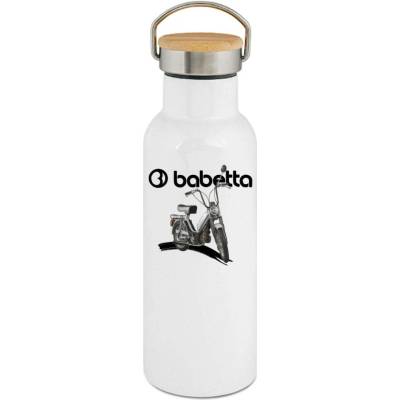 123TRIKO termoska Babetta, logo bílé. Šedá, 210/215 500 ml motorka