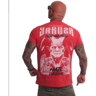Yakuza pánske tričko Hate červené