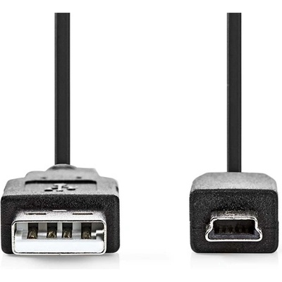 Nedis CCGL60300BK10 USB mini-B 5p (mini USB) кабел, USB 2.0 USB-A щепсел USB mini 5p щепсел, 480 Mbps. 1 м (CCGL60300BK10)
