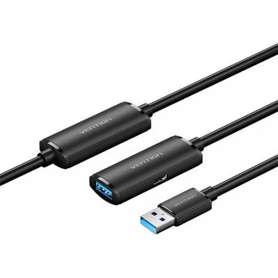 Vention CBMBL USB 3.0 Type-A Male to Type-A Female Active Extension, 10m, černý