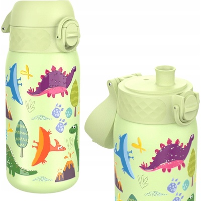 Ion8 Leak Proof nerezová láhev Dinosaurs 400 ml