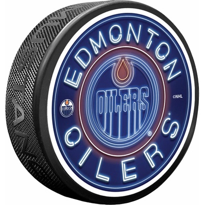 Mustang Puk Edmonton Oilers NHL Neon