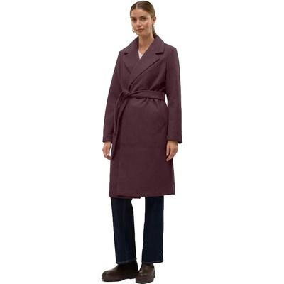 VERO MODA Палто Vero moda Fortuneaya Long coat - Purple (Winetasting / Melange)