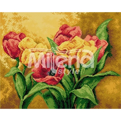 Milena Style Цветна хармония - гоблен със схема конци Ariadna 1: 4