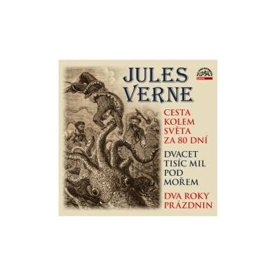 Jules Verne - Cesta kolem světa za 80 dní Dvacet tisíc mil pod mořem Dva roky prázdnin CD