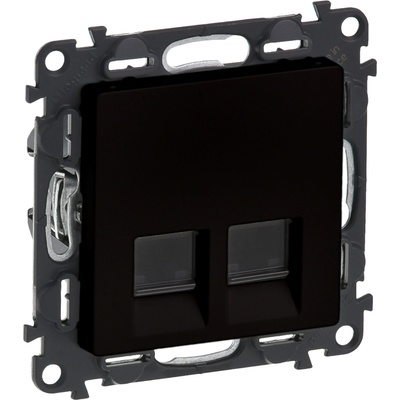 Legrand valena life computer socket 2xrj45 5cat. 6 stp black (756347l)