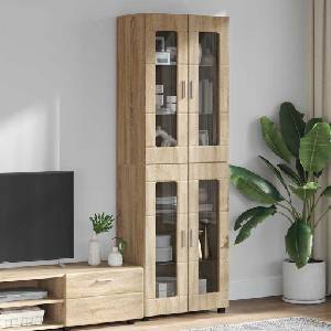 vidaXL Висок шкаф FLORIN 60 x 35 x 182 см Сонома дъб (3397906)