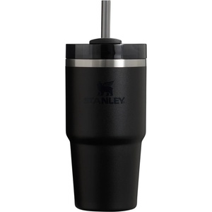 STANLEY Черен термос със сламка от неръждаема стомана 600 ml Quencher H2.0 FlowState Tumbler Black - Stanley (100000108211)