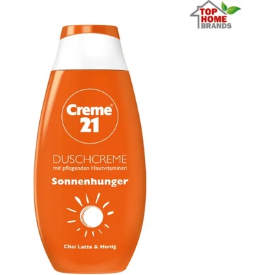 Crème 21 / Германия Душ крем гел Creme 21 Sonnenhunger, чай лате и мед, 250 мл