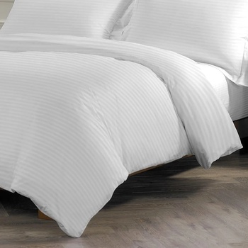 Dilios Спален комплект от 4 части Dilios - White Stripe, 100% памук Sateen (4000003773)