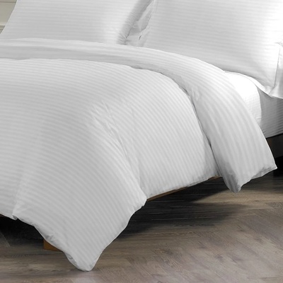 Dilios Спален комплект от 4 части Dilios - White Stripe, 100% памук Sateen (4000003773)