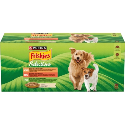 Friskies Adult multipack hovězí/kuře/jehněčí v želé 40 x 85 g