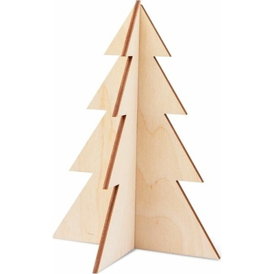 Drevený výrez skladací stromček 15cm - 1 ks