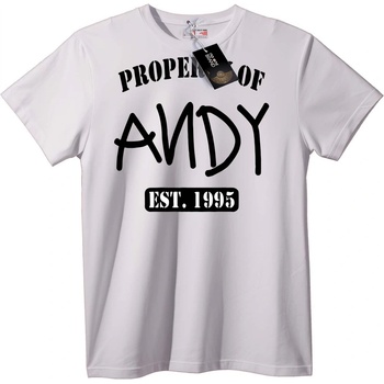 NOONEBRAND Тениска Собственост на Andy от 1995 - L, Black