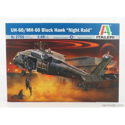 Italeri Sikorsky Uh-60 Mh-60 Black Hawk Night Raid Helicopter Military 1979 1:48 /