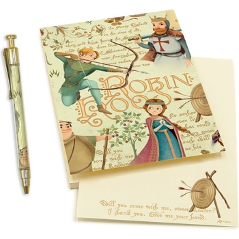 Kartos Тетрадка с химикалка 50 страници формат A6 Robin Hood - Kartos (FUR01035401KIT)