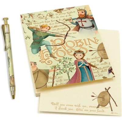 Kartos Тетрадка с химикалка 50 страници формат A6 Robin Hood - Kartos (FUR01035401KIT)