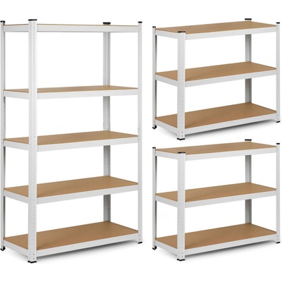 Humberg Метални индустриални стелажи с MDF плоскости 150x75x30cm - товароносимост 625kg (4841)