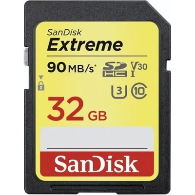 SanDisk SDHC Extreme 32GB C10/U3/V30 (SDSDXVE-032G-GNCIN/173355)