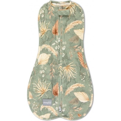 Sleepee Zavinovačka First Step Swaddle s čapičkou bohemian green