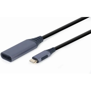 Gembird A-USB3C-DPF-01 USB Type-C към DisplayPort мъжки адаптер, цвят „Space Grey (A-USB3C-DPF-01)