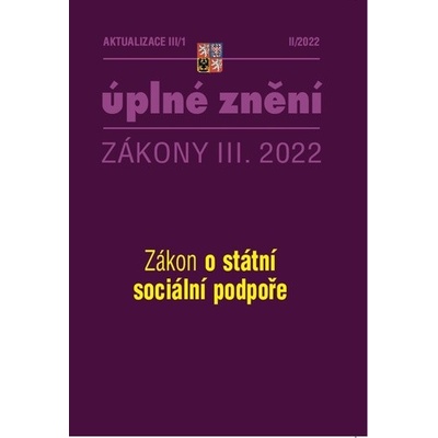 Aktualizace III/1 - o státní sociální podpoře