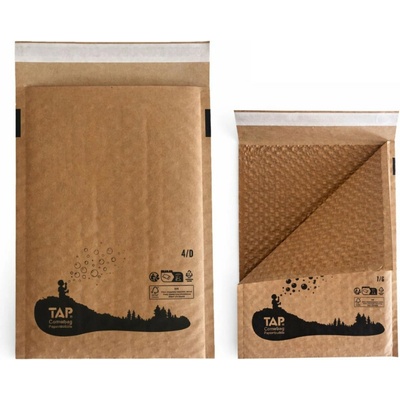 Obálky protinárazové 14G celopapírové - 250 x 350 + 50 mm / hnědá