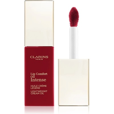 Clarins Lip Comfort Oil Intense маслен гланц за устни с подхранващ ефект цвят 07 Intense Red 7ml