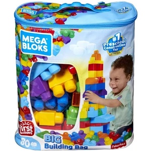 Mattel Mega Bloks: Моят първи голям конструктор - 80 части (DCH63)