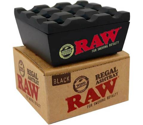 RAW Kovový popolník čierny