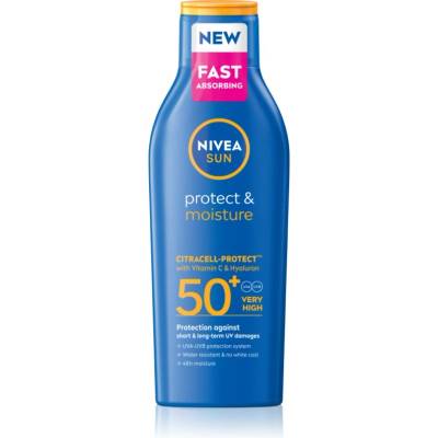 Nivea SUN Protect & Moisture хидратиращо мляко за тен SPF 50+ 200ml