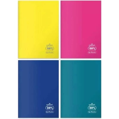 Herlitz Zošit A5 60l mriežkovaný ECO PP COLORS mix