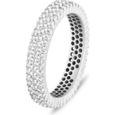 Brilio Silver stříbrný prsten s čirými zirkony RI117W