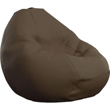 Image 1 of PUFRELAX Пуф, круша, 320л. , Nirvana Grande - Chocolate, PU кожа, Пълнеж от полистиролни перли, 8050 (PUF-G-NGR-PU-CHO)