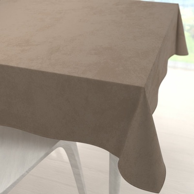 Biante Veľký zamatový štvorcový obrus Velvet Prémium SVP-005 Svetlo hnedý 240x240cm